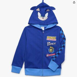 SEGA Sonic The Hedgehog Boys Fleece Zip-Up Hoodie - Sz. 14/16(XL)